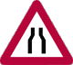 Rwandan road sign used in the Permis Provisoire theory test
