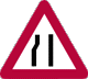 Rwandan road sign used in the Permis Provisoire theory test