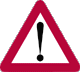 Rwandan road sign used in the Permis Provisoire theory test