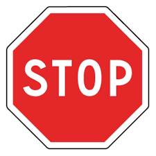 Rwandan road sign used in the Permis Provisoire theory test