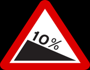 Rwandan road sign used in the Permis Provisoire theory test